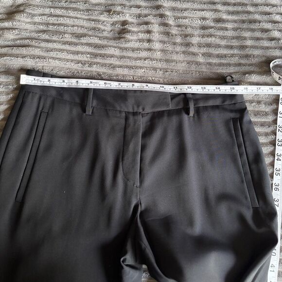 PRADA black silk blend wide legged pants size 44 - Picture 5 of 11